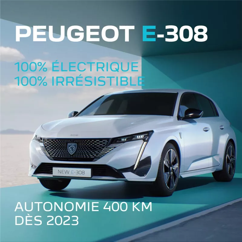 Peugeot e-308 electric car