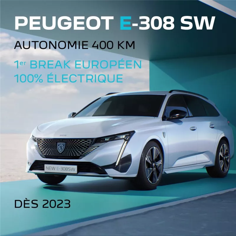 Peugeot e-308 SW electric station wagon