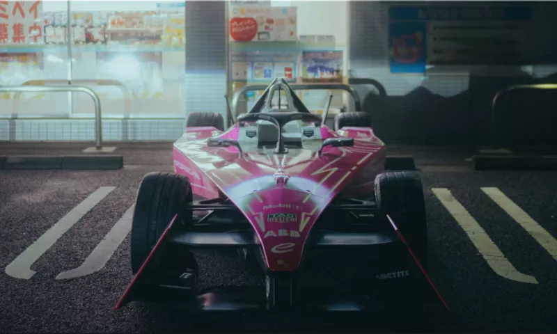 Tokyo Lights Up with Neon-Drenched Porsche 99X Electrics for Formula E Debut