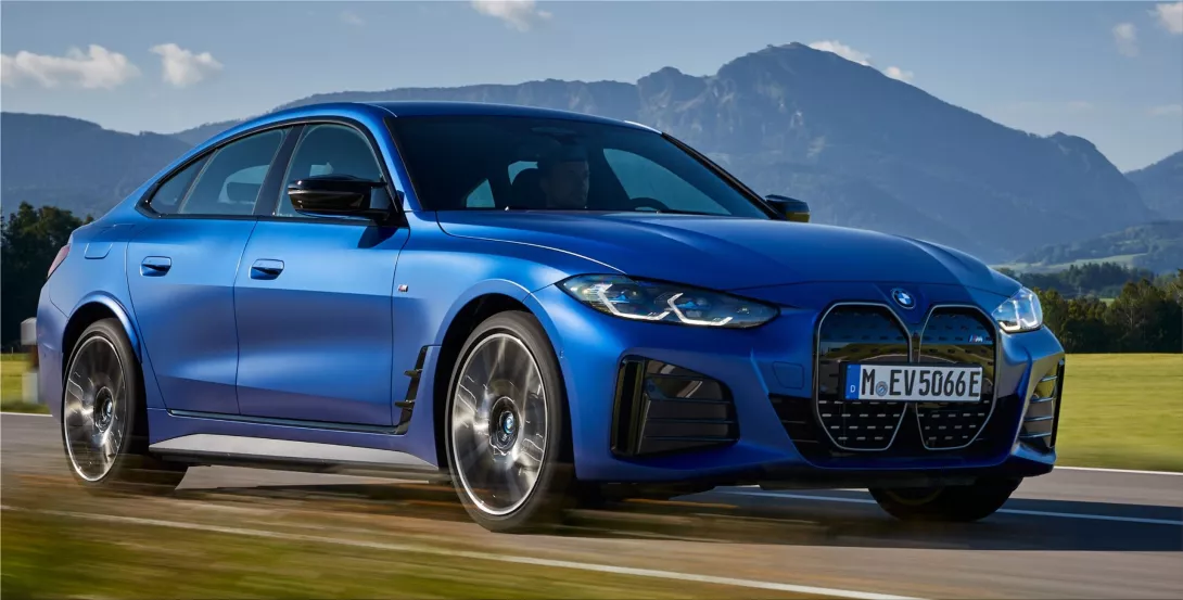 The new BMW i4 electric sedan