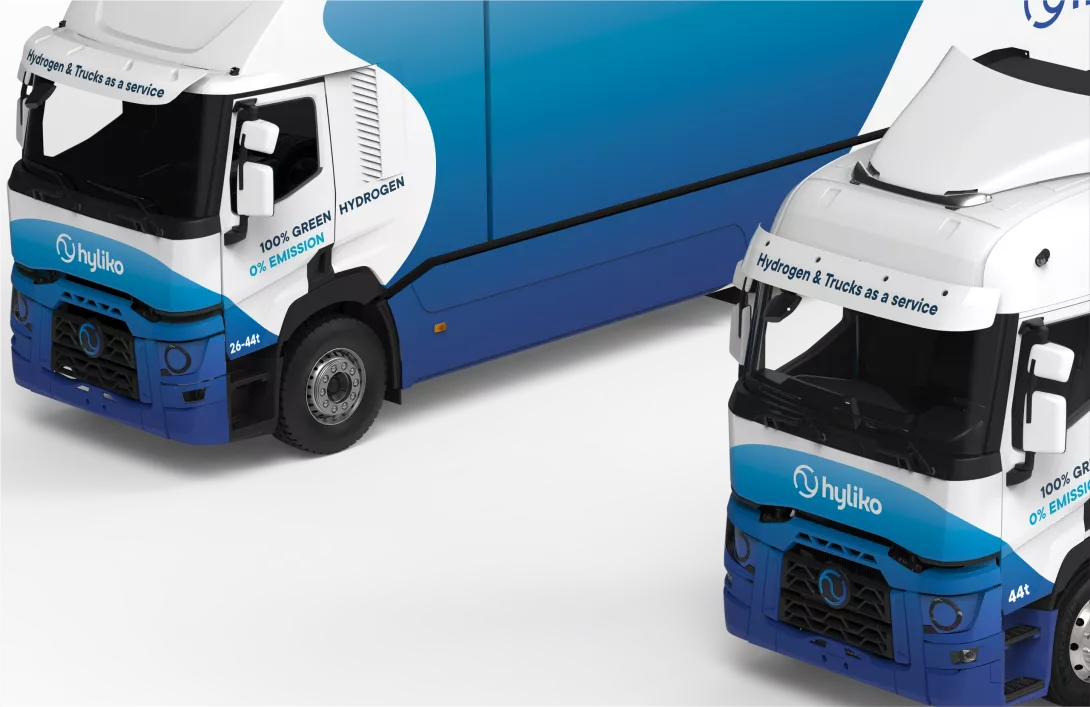 Hyliko hydrogen fuel cell trucks