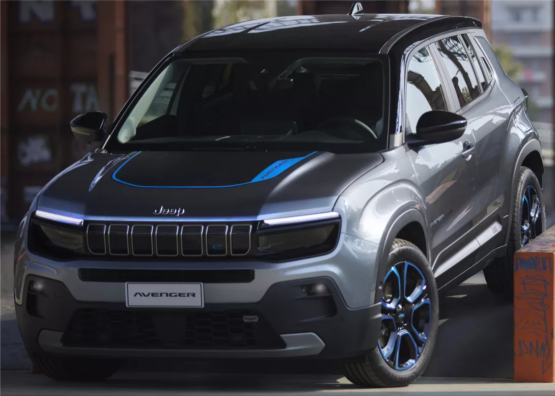 The features of the Jeep Avenger electric SUV are under the spotlight